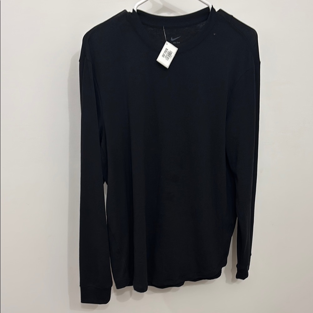 Nike Black Long Sleeve Tees Essential Comfort